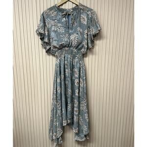 Bishop & Young Boho Short Sleeve Midi Dress Size S